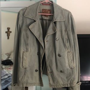 Guess Jeans Pinstripe Jean jacket